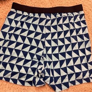 ME Meundies Blue Geometric Pattern Fabric, size large